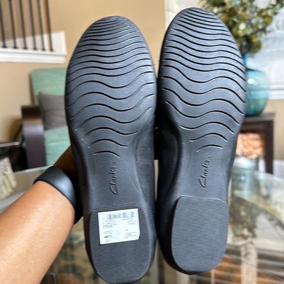 New! Clark’s Collection Leather Ballet Flats - Sara Erin in black‎ size 8 - Picture 6 of 6
